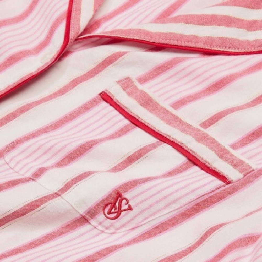VICTORIA'S SECRET
Long Flannel Pajama Set, pink and red - Picture 4 of 6